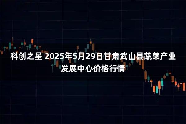 科创之星 2025年5月29日甘肃武山县蔬菜产业发展中心价格行情